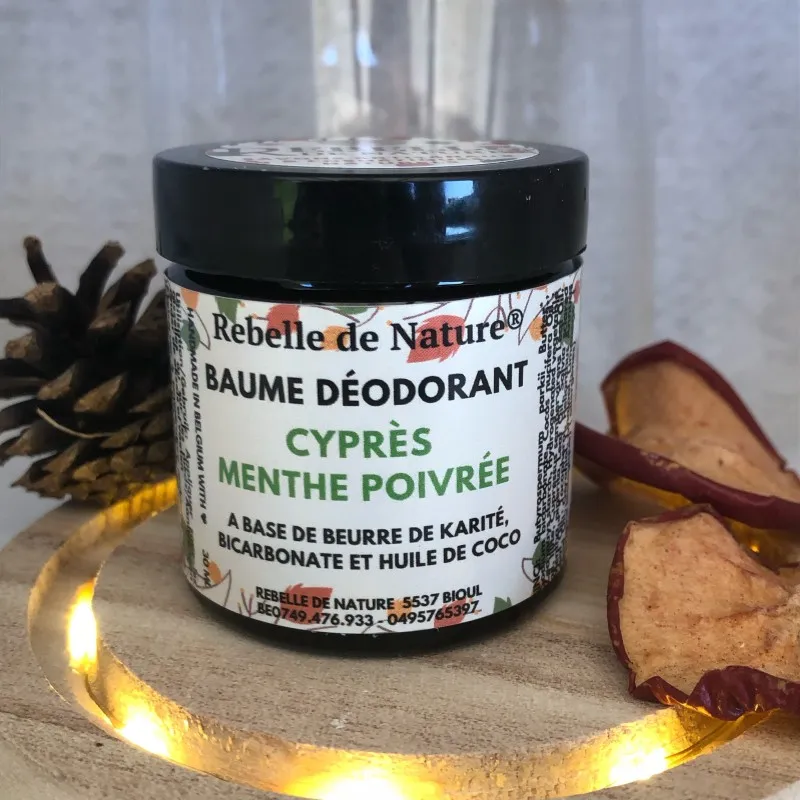 Déodorant Solide - Cyprès/Menthe poivrée - REBELLE DE NATURE