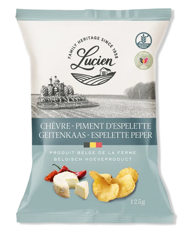 Chips Lucien - Chèvre & Piment d'Espelette