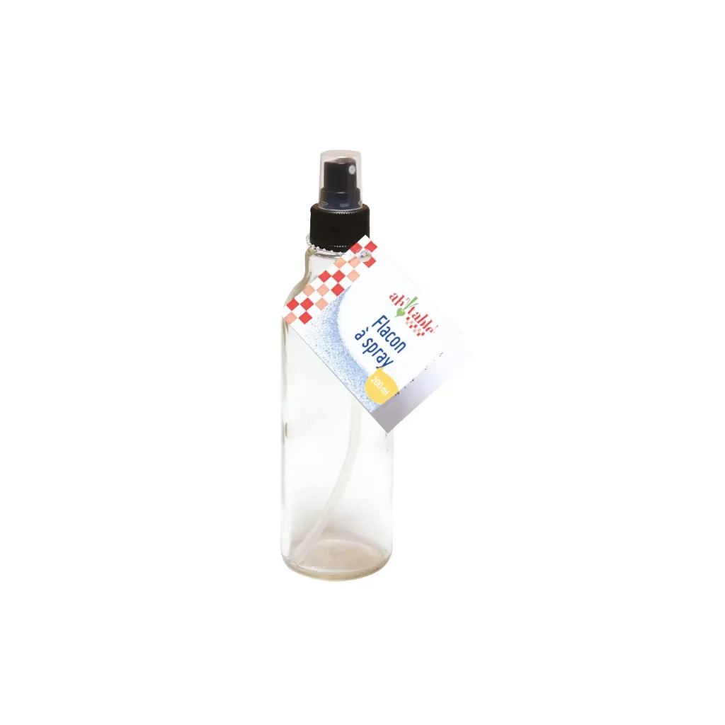 Flacon spray verre blanc 200ml