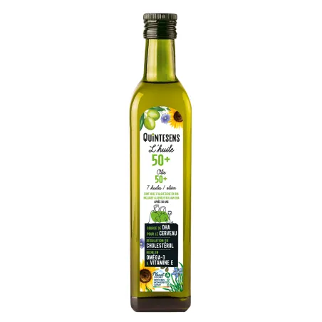 Huile mélange 6 huiles bio 50 ans et+ - 500 ml