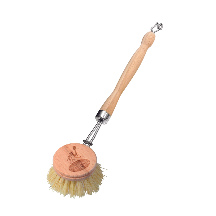 Brosse vaisselle en bois rechargeable