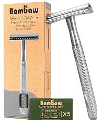 Rasoir de sureté en métal sans socle