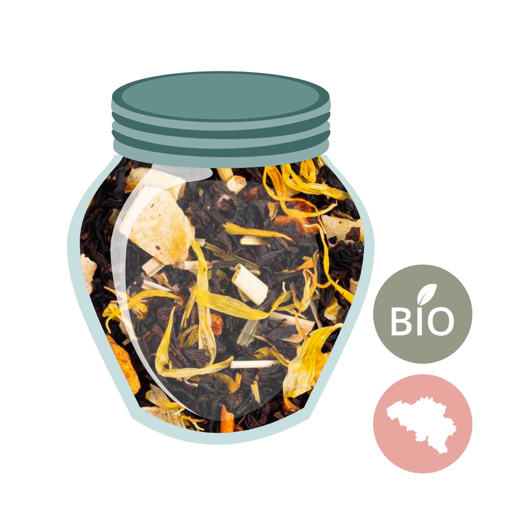 Thé Noir Jardin d'hiver - Pamplemousse/kiwi - 50gr