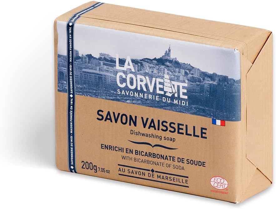 Savon vaisselle solide au citron - La Corvette 