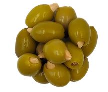 Olives vertes à l'ail /100gr