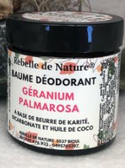 Déodorant Solide - Géranium/palmarosa - REBELLE DE NATURE 