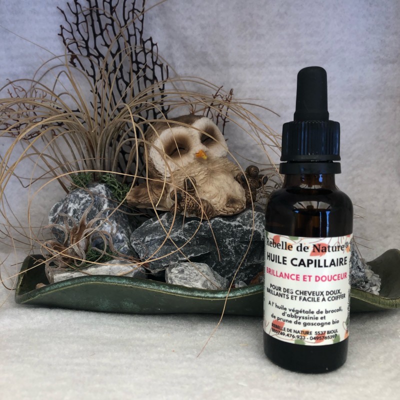 Huile capillaire brillance et douceur - Rebelle de Nature