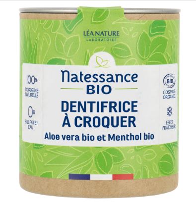 Dentifrice à croquer - Aloe Vera et Menthol