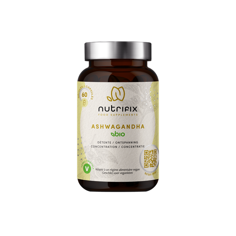 Ashwagandha BIO - 60 gélules - NUTRIFIX