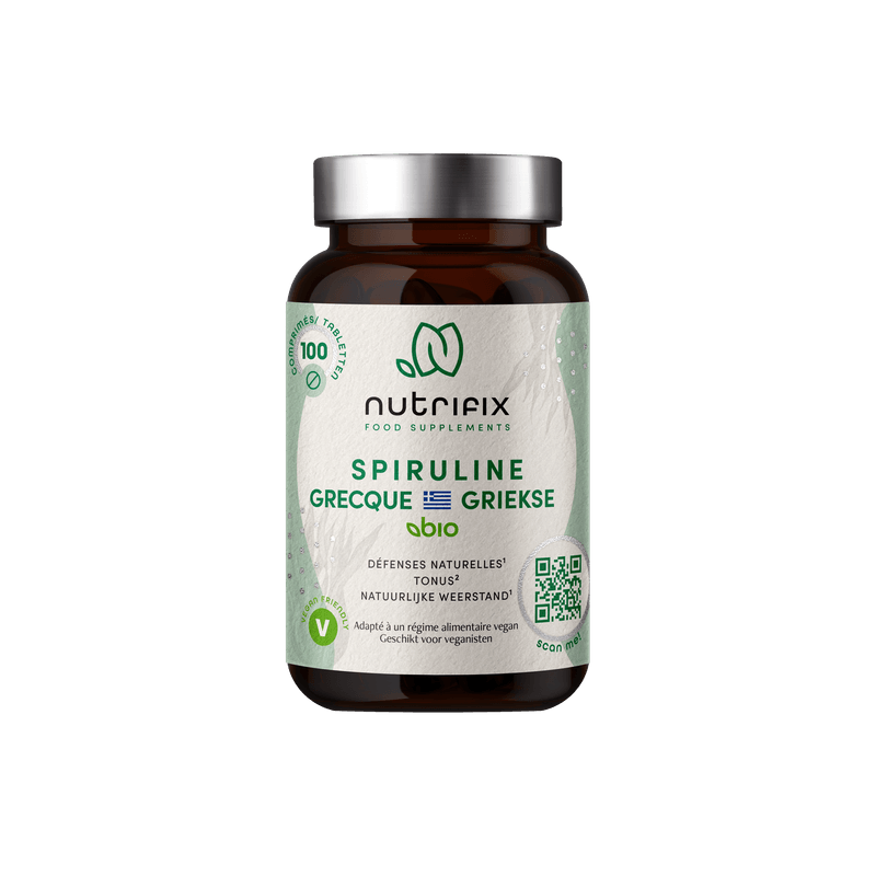 Spiruline BIO - 100 comprimés - NUTRIFIX 