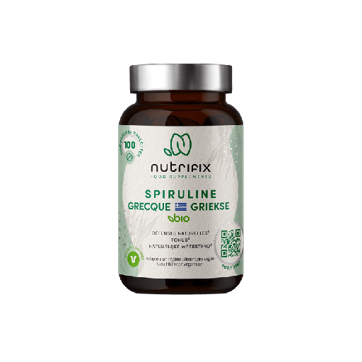 Spiruline BIO - 100 comprimés - NUTRIFIX 